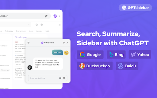 ChatGPT for Chrome Extension - 谷歌插件