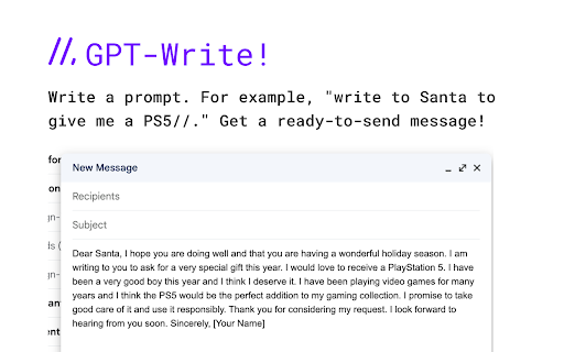 GPT-Write - 谷歌插件