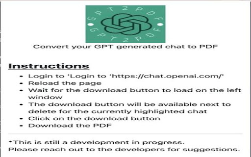 ChatGPT Download Extension - 谷歌插件