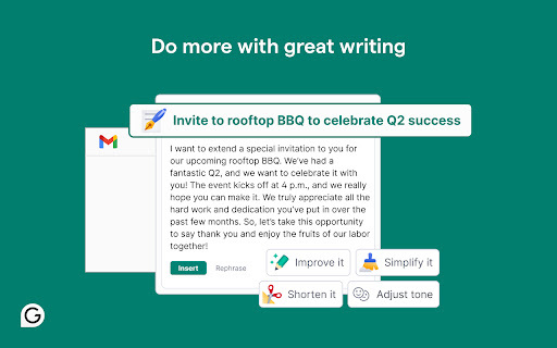 Grammarly for Chrome - 谷歌插件