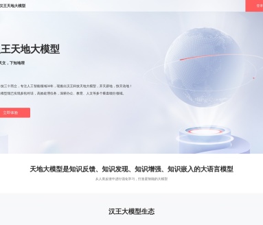 汉王天地大模型
