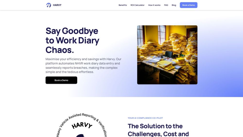 HARVY | AI自动化 | 重型车辆合规和NHVR司机工作日志日表报告