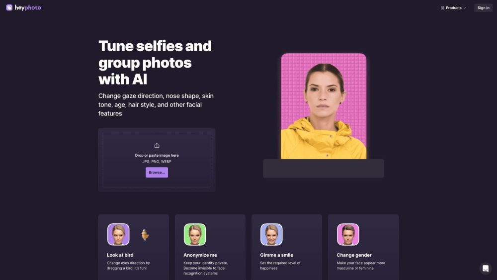 HeyPhoto AI在线照片编辑器