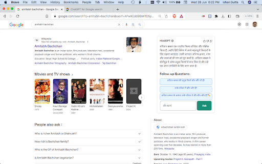 HindGPT Google Extension - 谷歌插件