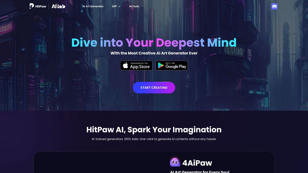 HitPaw AI 艺术生成器