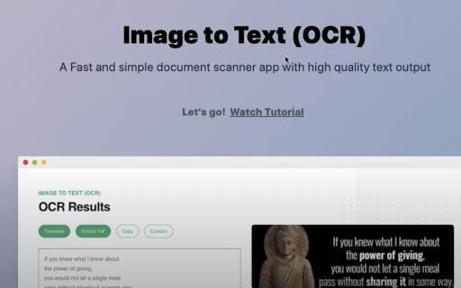 Image to Text (OCR) - 谷歌插件