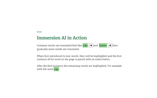 Immersion AI - 谷歌插件