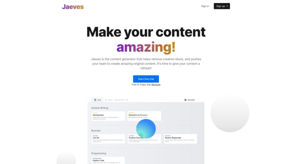 Jaeves AI