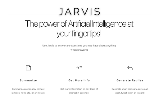 Jarvis - 谷歌插件