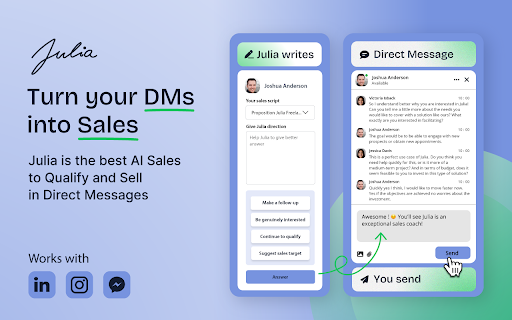 Julia AI Sales Assistant - 谷歌插件
