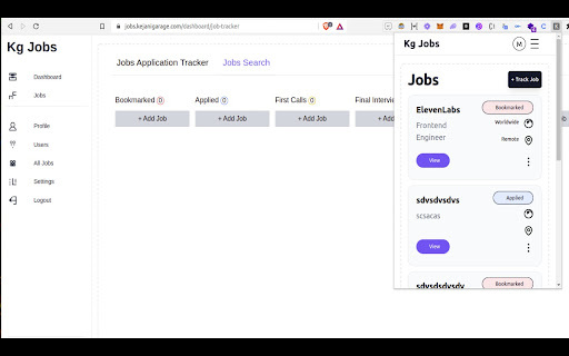 JobTrack - 谷歌插件