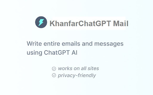 KhanfarChatGPT Mail AI - 谷歌插件