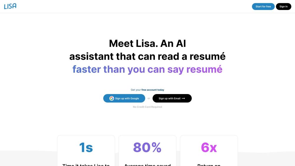 Lisa - AI简历阅读器