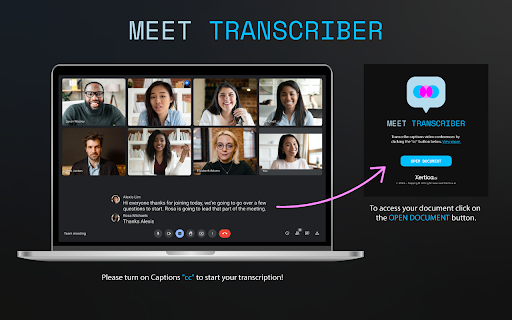 Real-Time Transcription Helper - 谷歌插件
