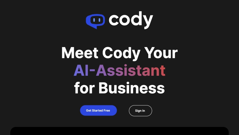 Cody-面向您的知识库培训的商务AI员工
