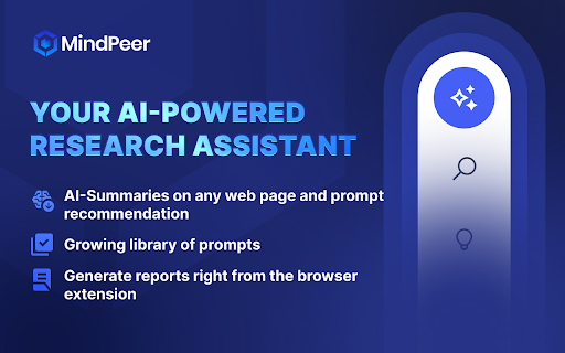 MindPeer Research Assistant - 谷歌插件