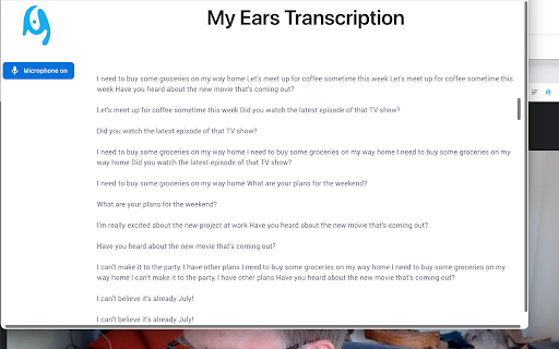 Tab Audio Transcription - 谷歌插件
