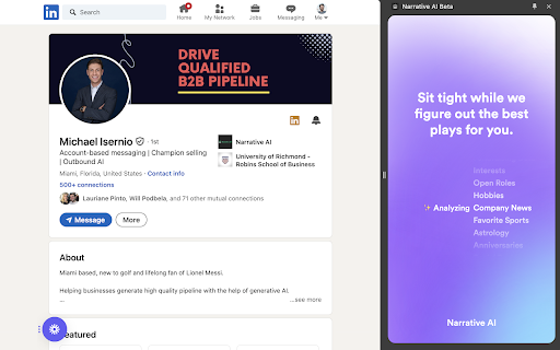 Sales AI Outreach - 谷歌插件