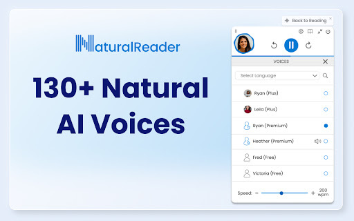 NaturalReader - 谷歌插件