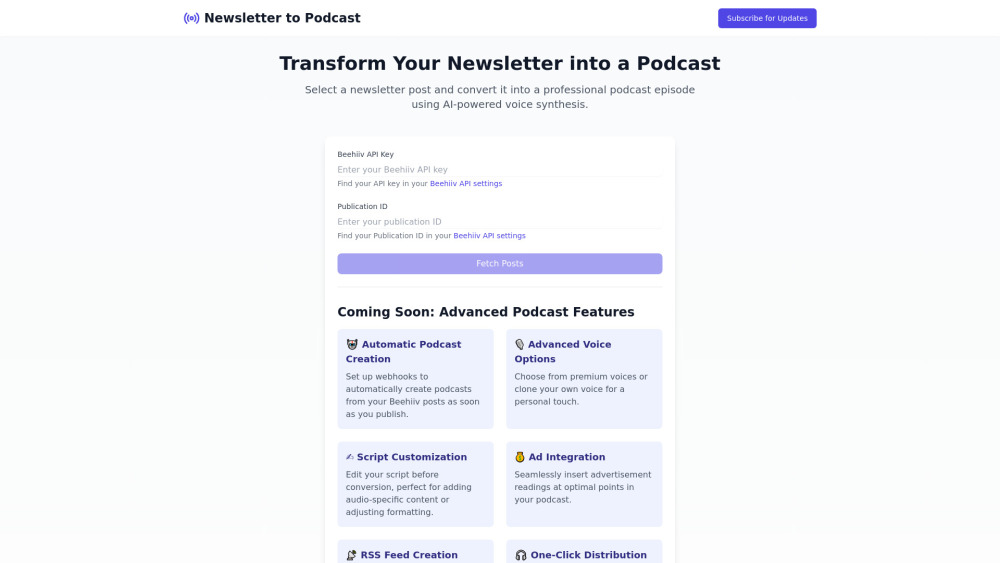 Newsletter2Podcast