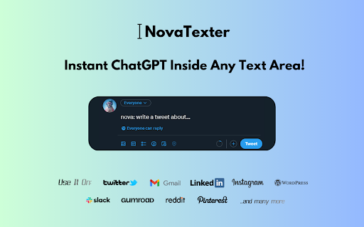 NovaTexter - 谷歌插件