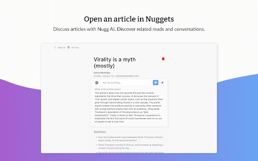 Nuggets - 谷歌插件