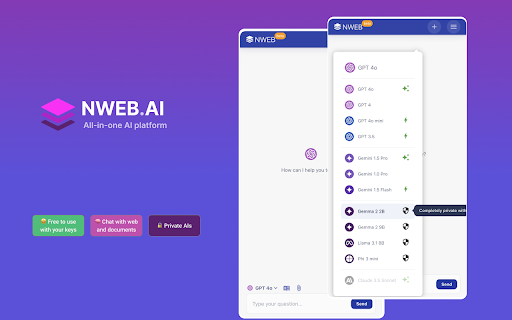 NWEB AI - 谷歌插件