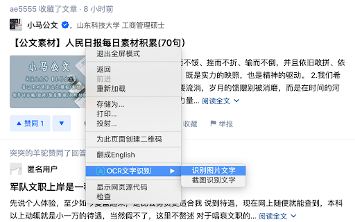 Text Recognition Tool - 谷歌插件