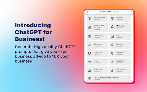 One-Click GPT for Business - 谷歌插件