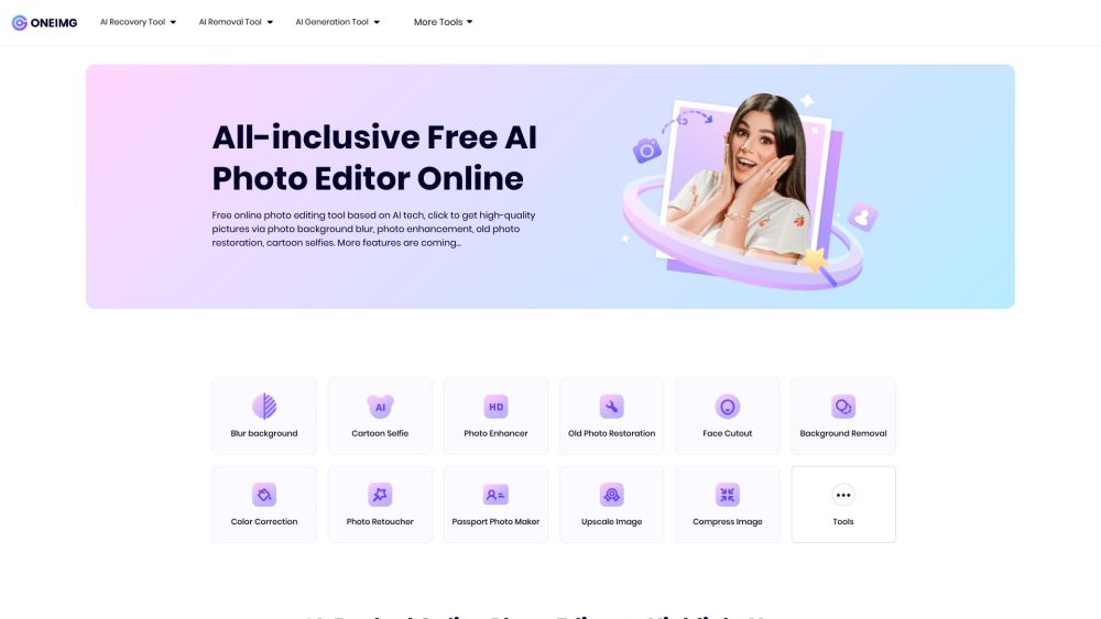 ONEIMG | 免费在线照片编辑器和最佳照片编辑工具