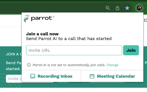 Parrot AI - 谷歌插件