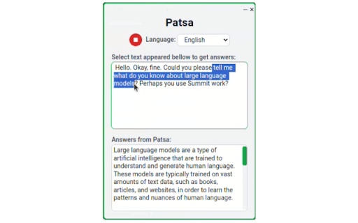 Patsa Extension - 谷歌插件
