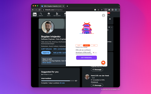 AI-Linkedin Messenger - 谷歌插件