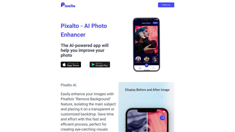 Pixalto - AI照片增强器