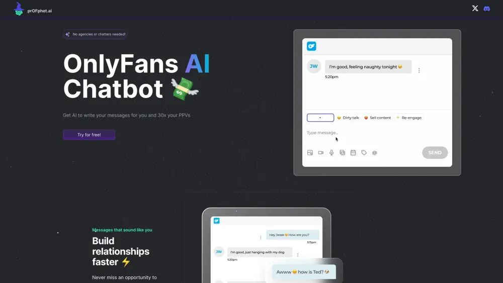 prOFphet - AI Chatbot for OnlyFans creators