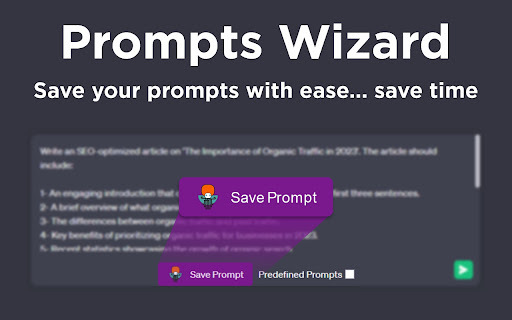 Prompts Wizard - 谷歌插件