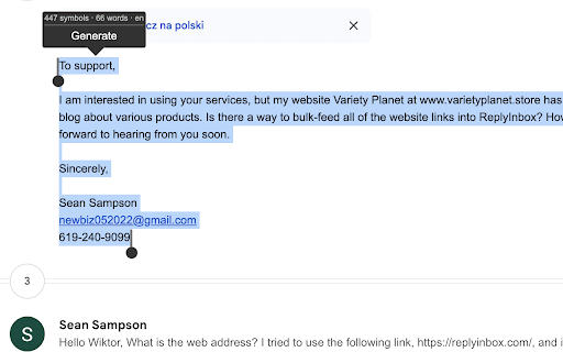 AI Email Reply Writer for Gmail - 谷歌插件