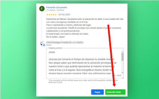 ReviewReplyAI.com - 谷歌插件