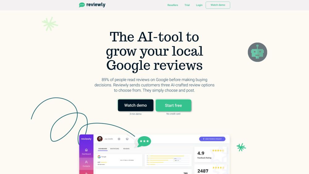 Reviewly | 使用人工智能提升您的谷歌评论