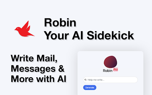 Robin - Your AI Sidekick - 谷歌插件
