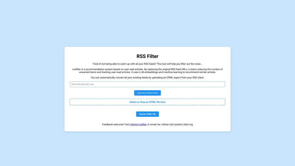 RSS Filter
