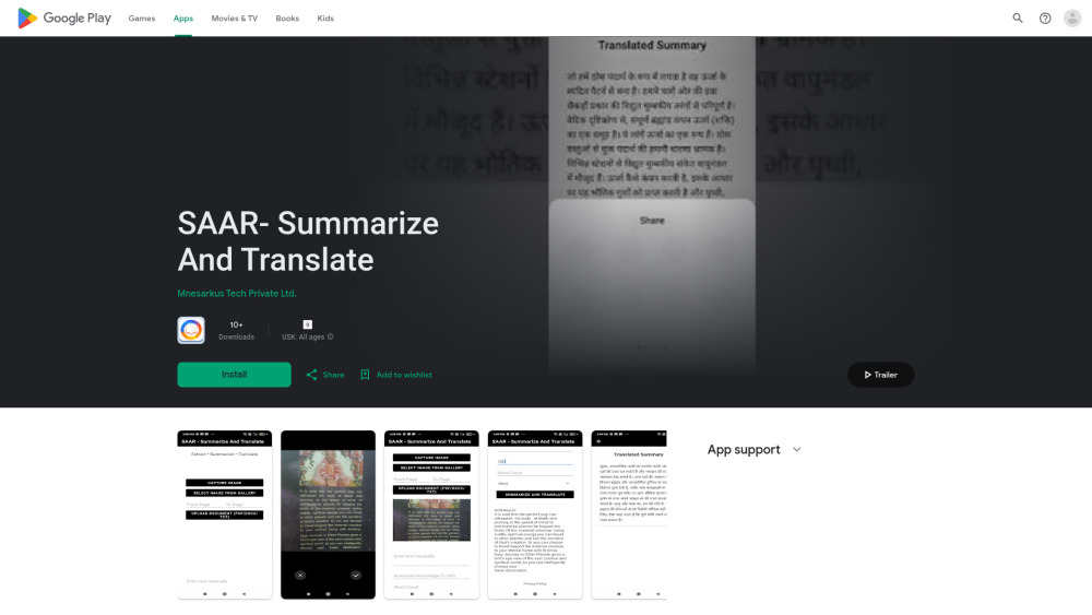 SAAR - Summarize And Translate