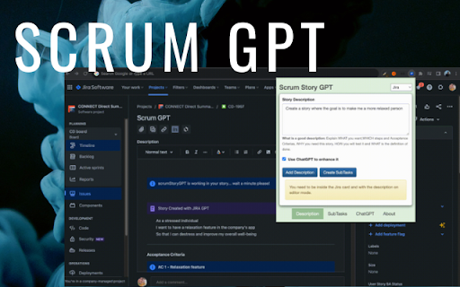 Scrum Story GPT - 谷歌插件