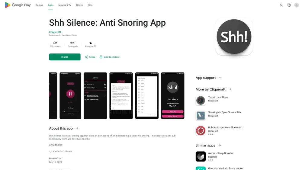 Shh Silence: Anti Snoring App