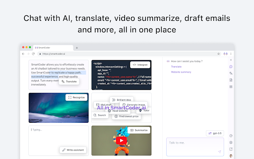 SmartCoder Chrome Extension - 谷歌插件