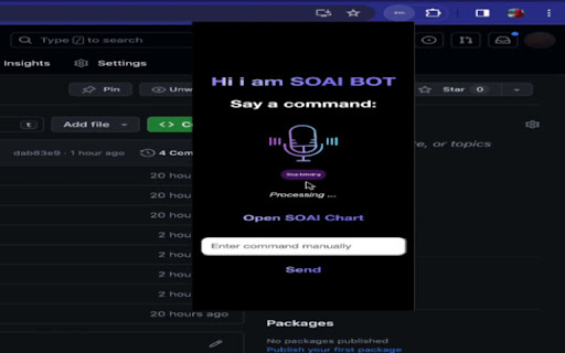 SOAI voice control extension - 谷歌插件