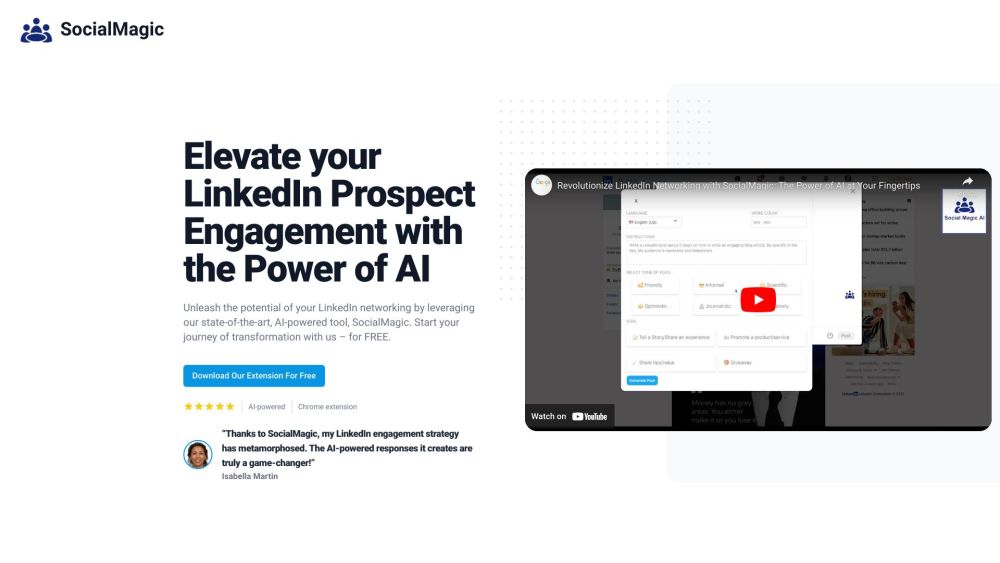 Social Magic | 高效的 LinkedIn 人工智能工具