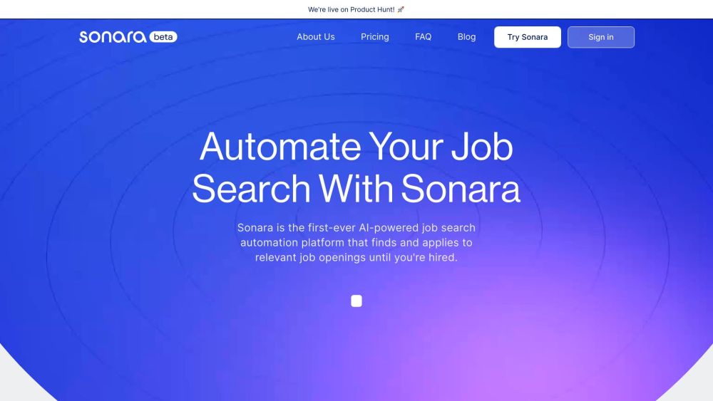 Sonara：AI驱动的自动化工作搜索和申请