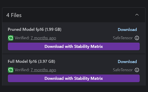 Stability Matrix Downloader - 谷歌插件