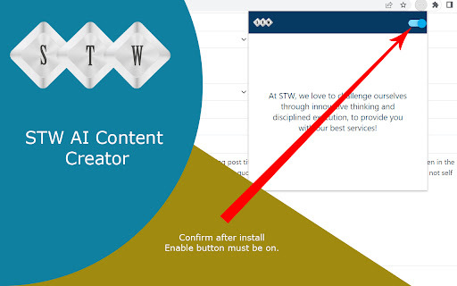 STW AI Content Creator - 谷歌插件